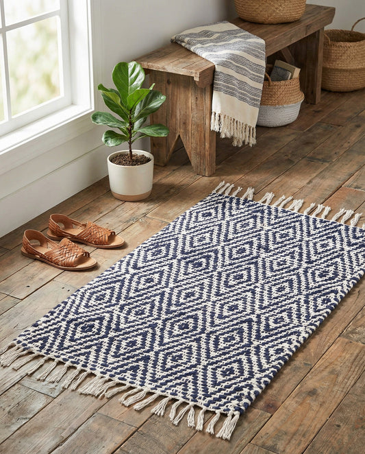 Hand Woven Braided Jute Rug