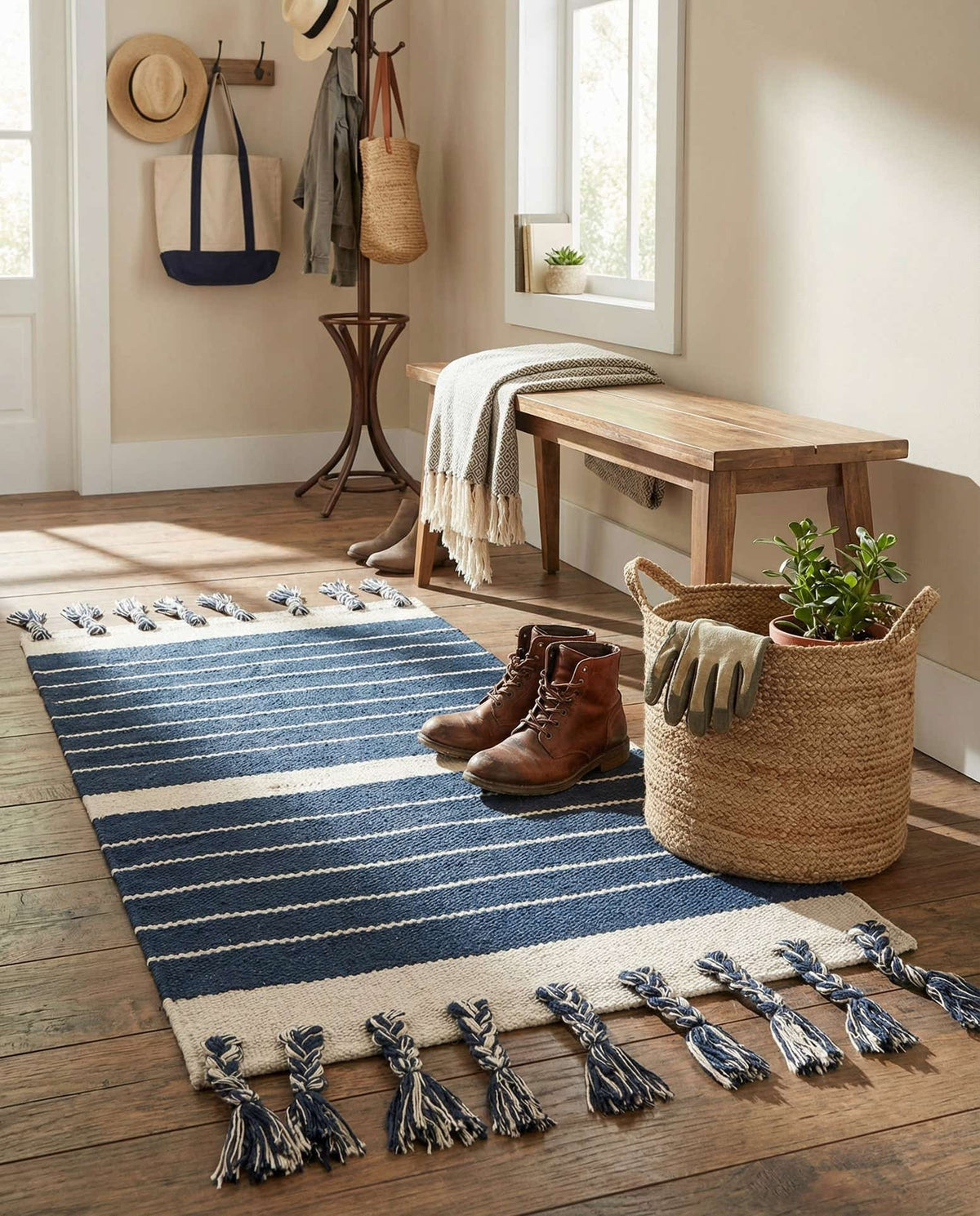 Chindi Cotton Hand Woven Accent Rug 100% Cotton