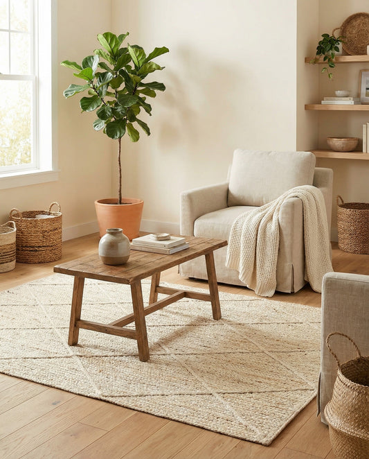 Handmade Braided Jute Rug