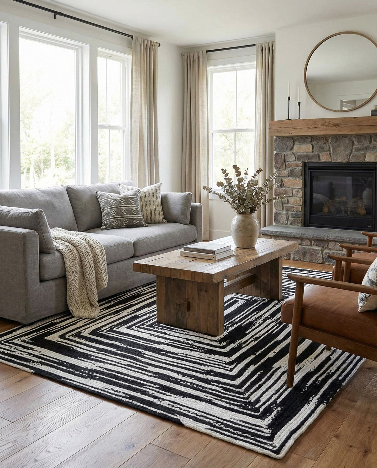 Handmade Braided Chindi Rug