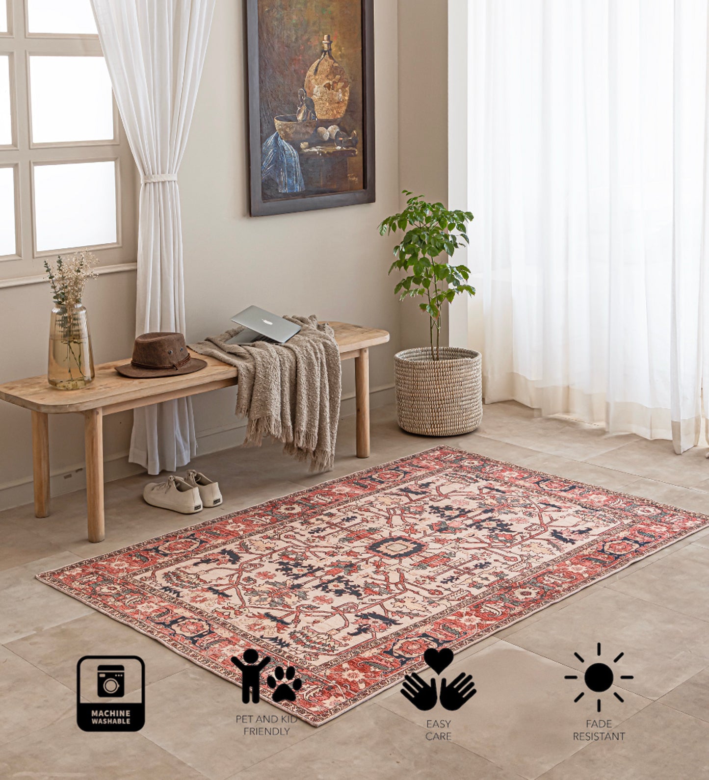 Rosewood Heritage Garden Rug