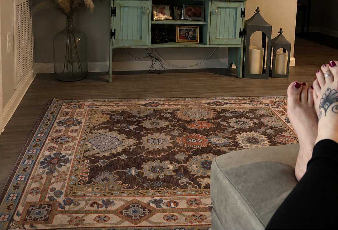 Danielle T.'s home featuring a Rug Ritual rug