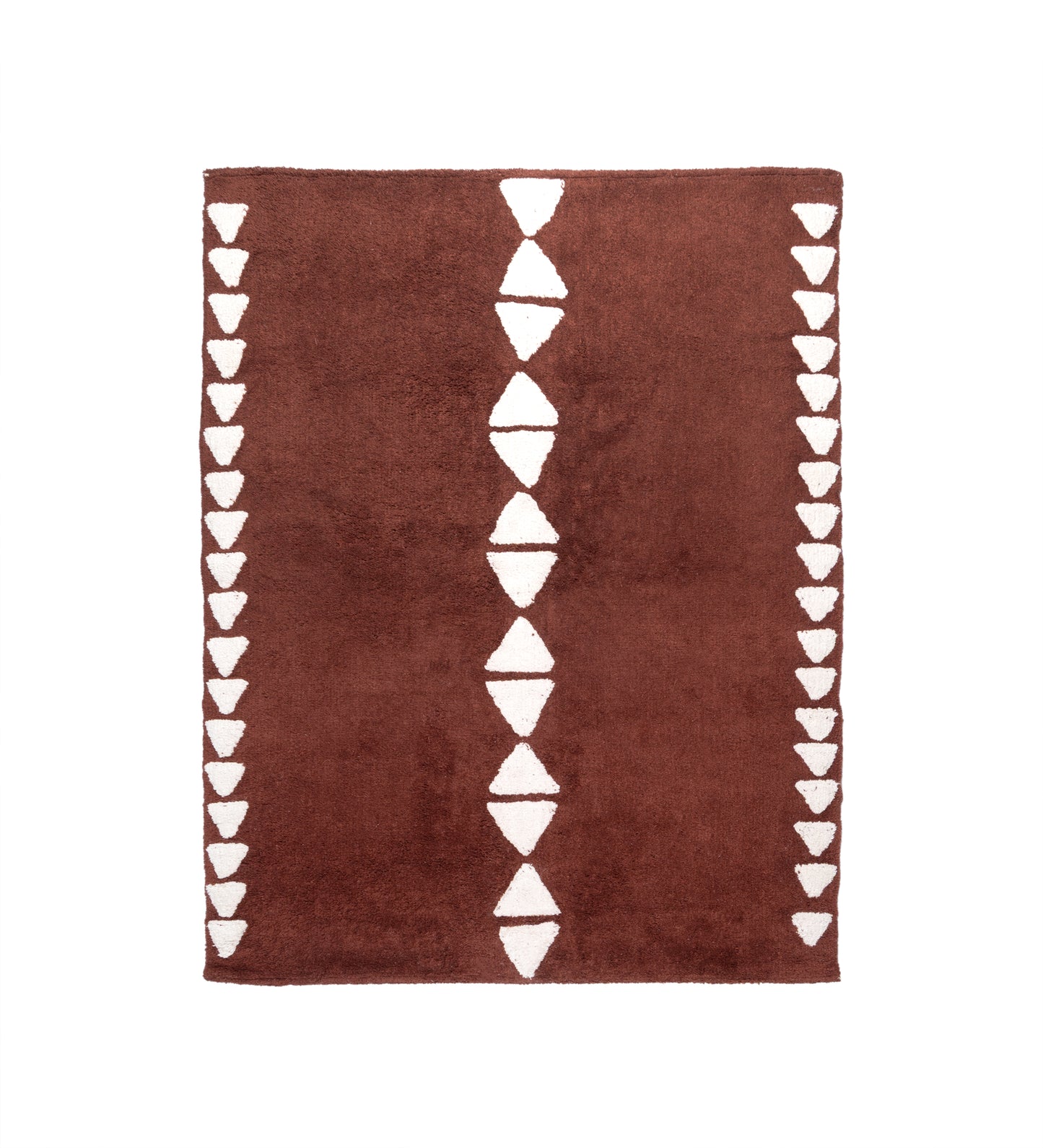 Terracotta Diamond Hand Tufted Rug