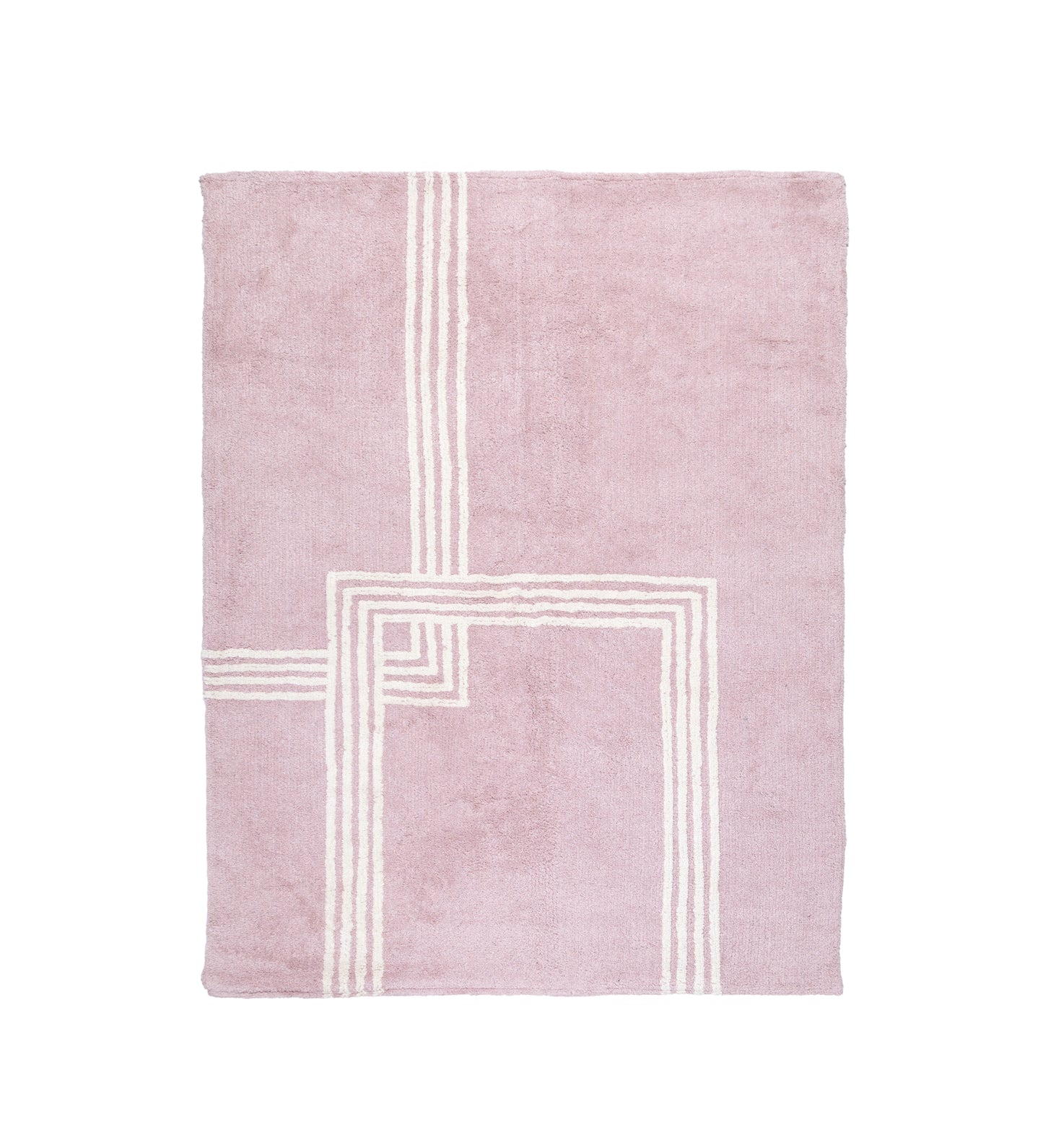 Blush Lines Hand Tufted Rug