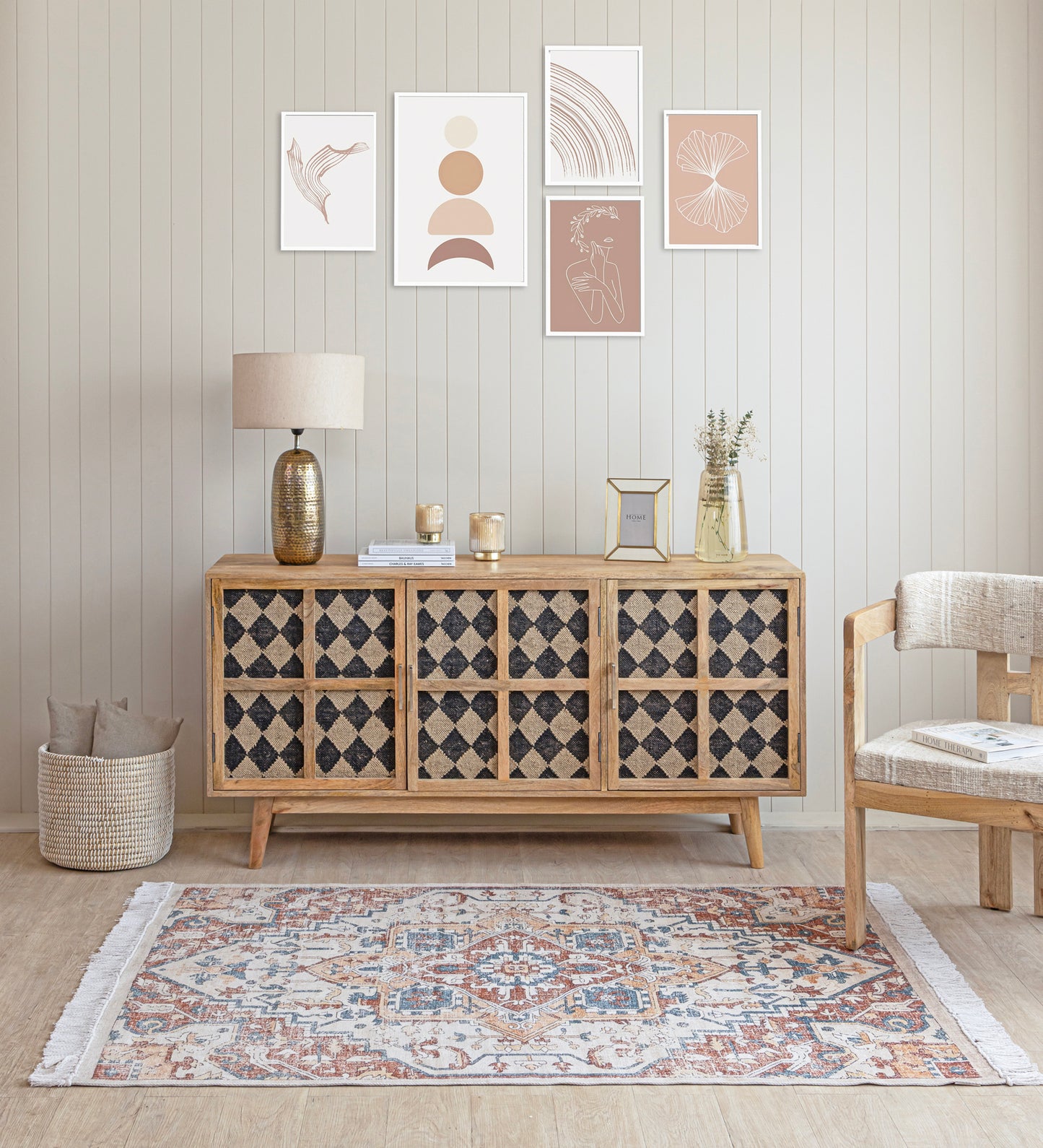 Ivory Meadow Vintage Rug