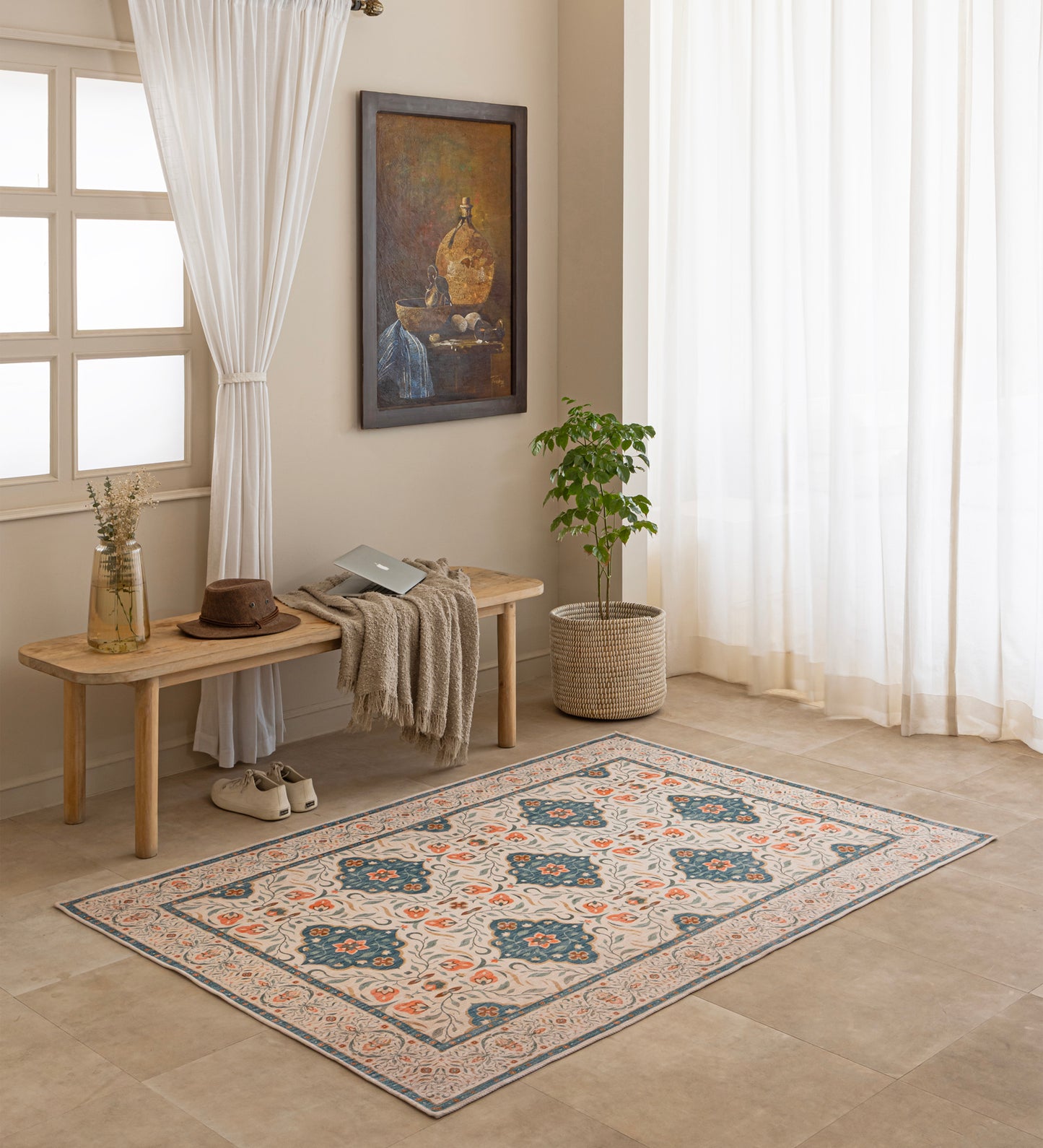 Coastal Blossom Heritage Rug