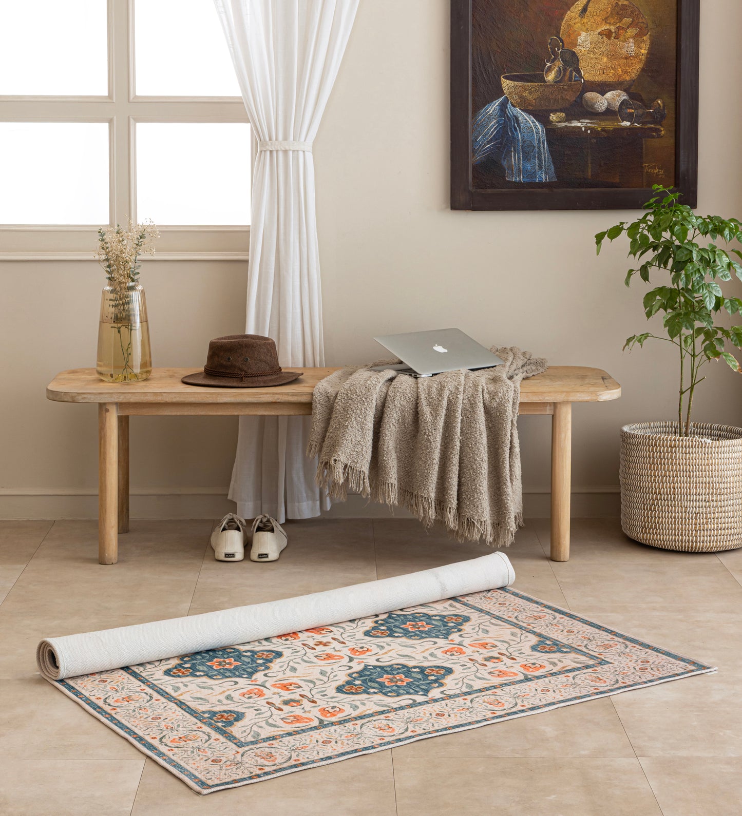Coastal Blossom Heritage Rug
