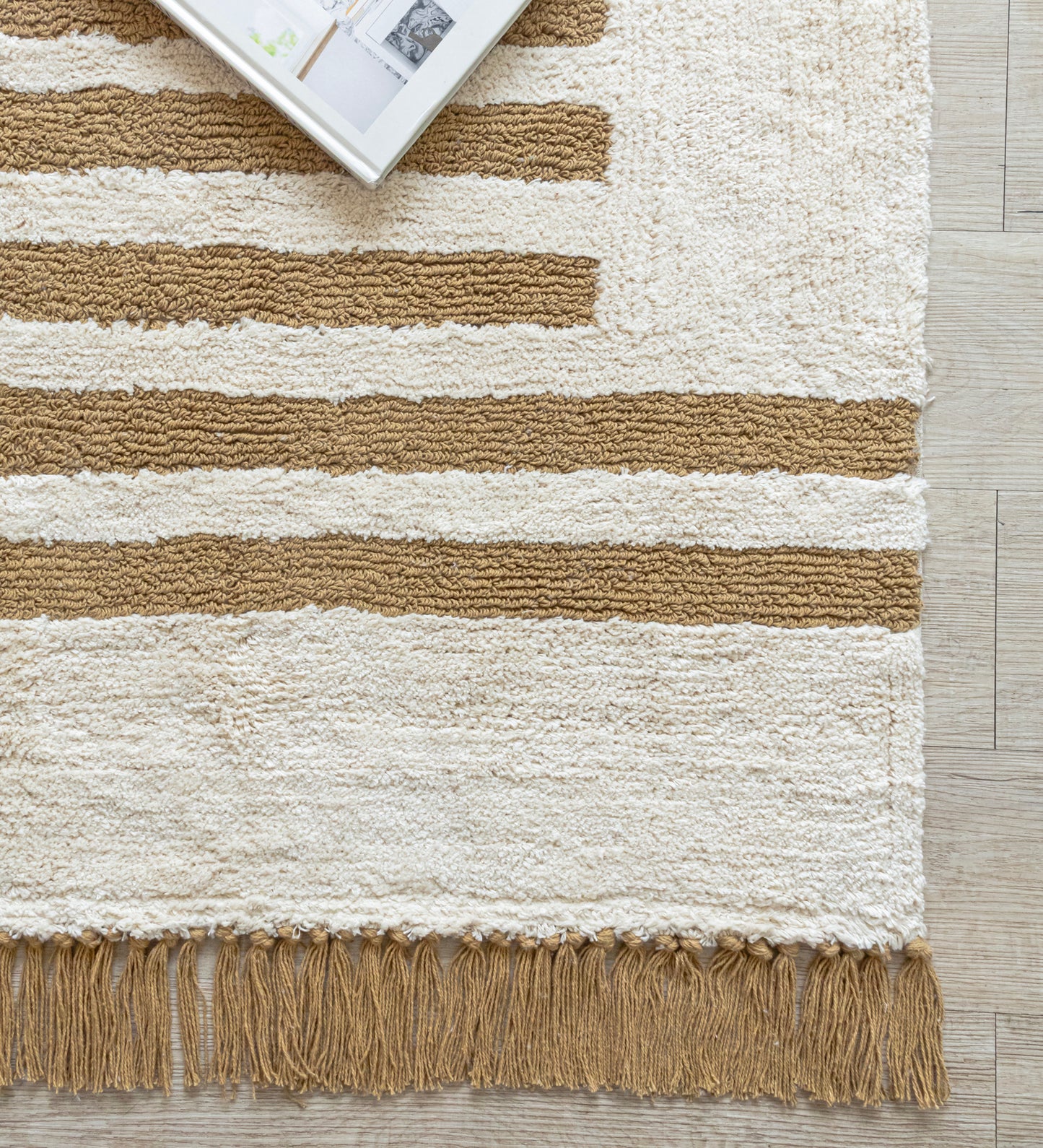 Sand Stripe Hand Tufted Rug