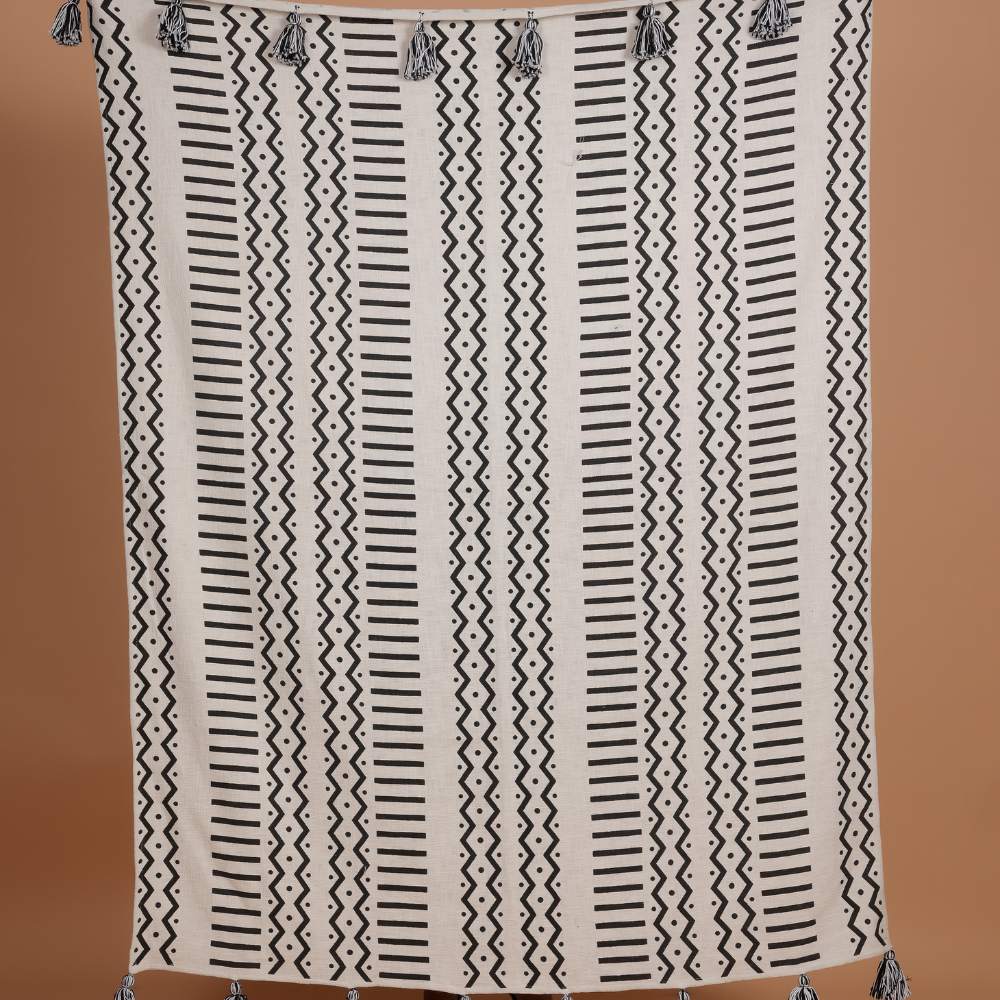 ULUYOL - Hand Block Printed Throw