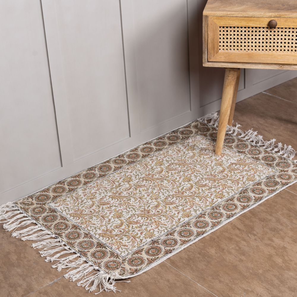 TOKUL- Hand Block Printed Cotton Rug