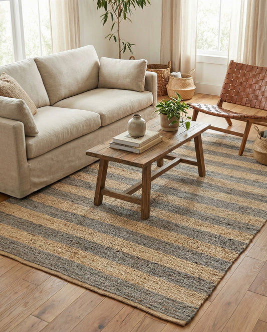 Handmade Braided Jute Rug