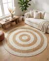 Braided Jute Hand-Braided Area Rug 100% Natural Fiber