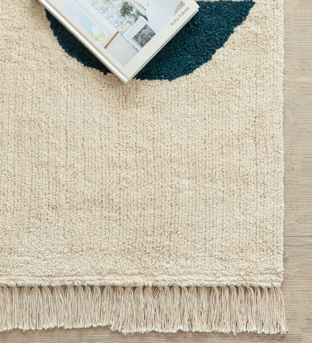 Abstract Balance Hand Tufted rug - detail view