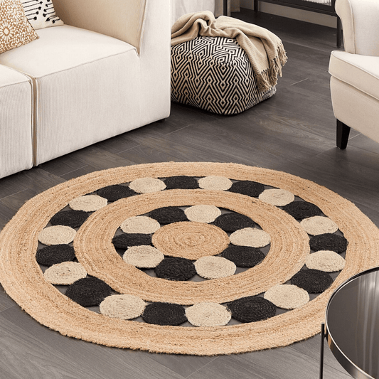 AKBELLEN - Handcrafted Braided Jute Rug