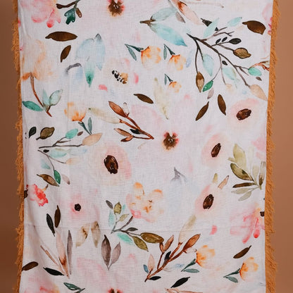 Alamut digitally printed cotton throw blanket - main product view