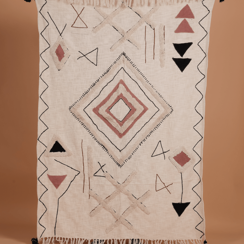 AMBALA - Cotton Embrodiery Throw