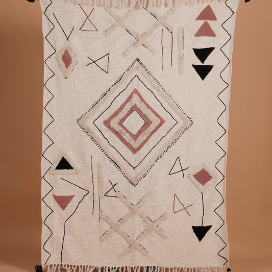 AMBALA - Cotton Embrodiery Throw