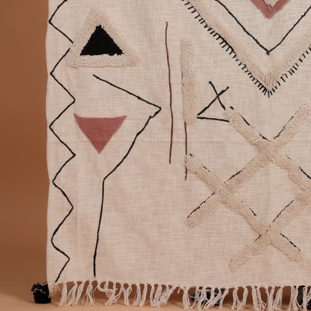 AMBALA - Cotton Embrodiery Throw