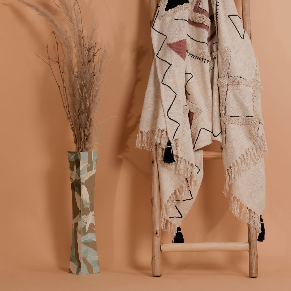 AMBALA - Cotton Embrodiery Throw