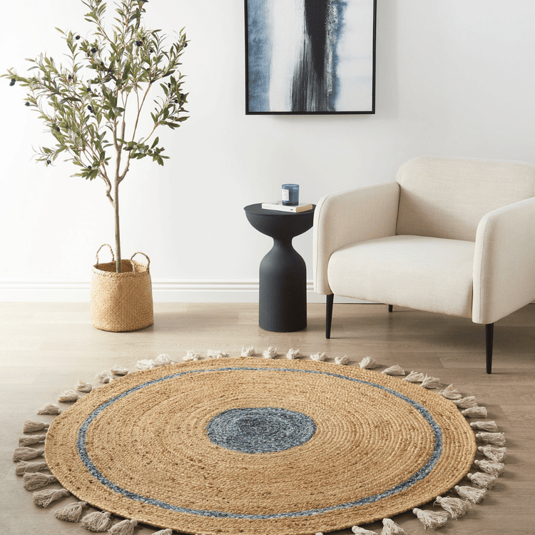 Araban hand-braided jute area rug - main product view