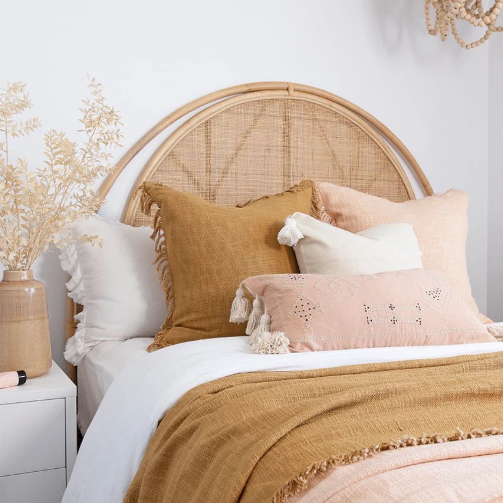 AURA -Hand-Embroidered Pillow Cover