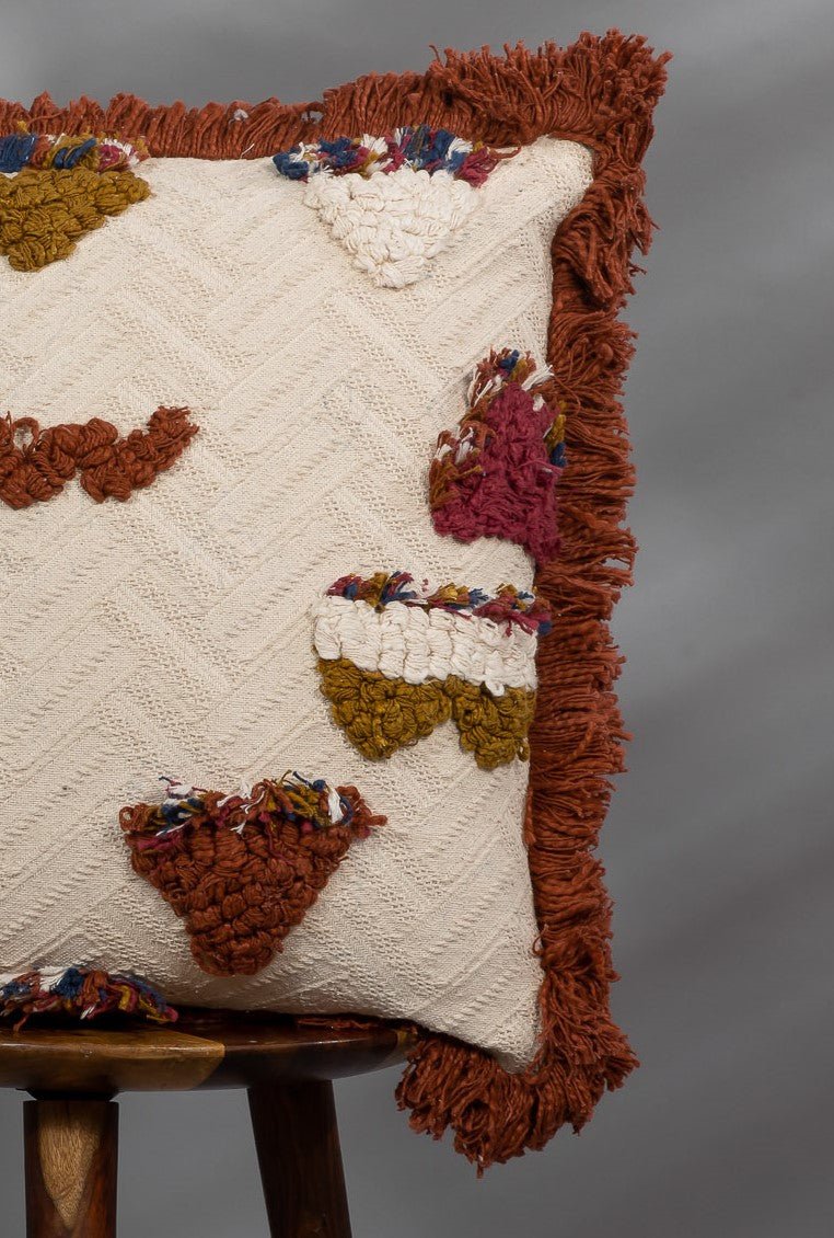 AVALON - Artful Embroidered Pillow Cover