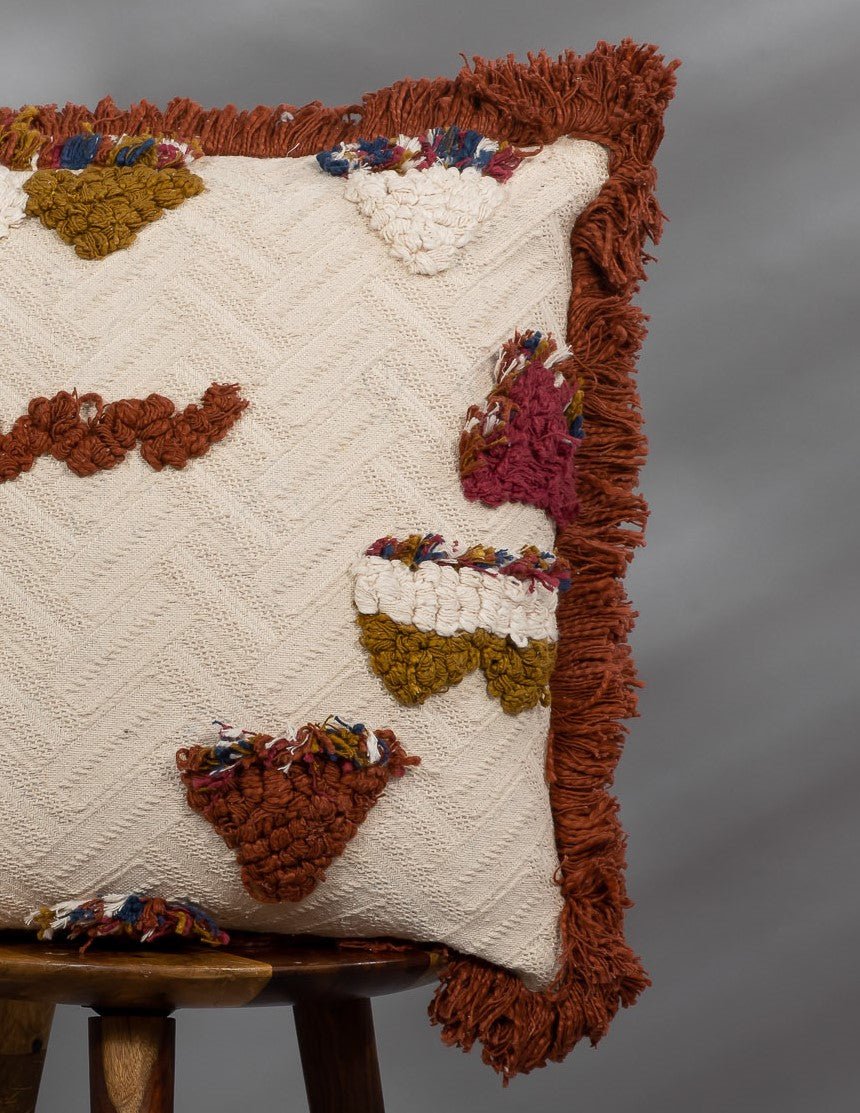 AVALON - Artful Embroidered Pillow Cover