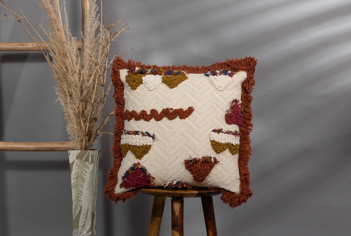 AVALON - Artful Embroidered Pillow Cover