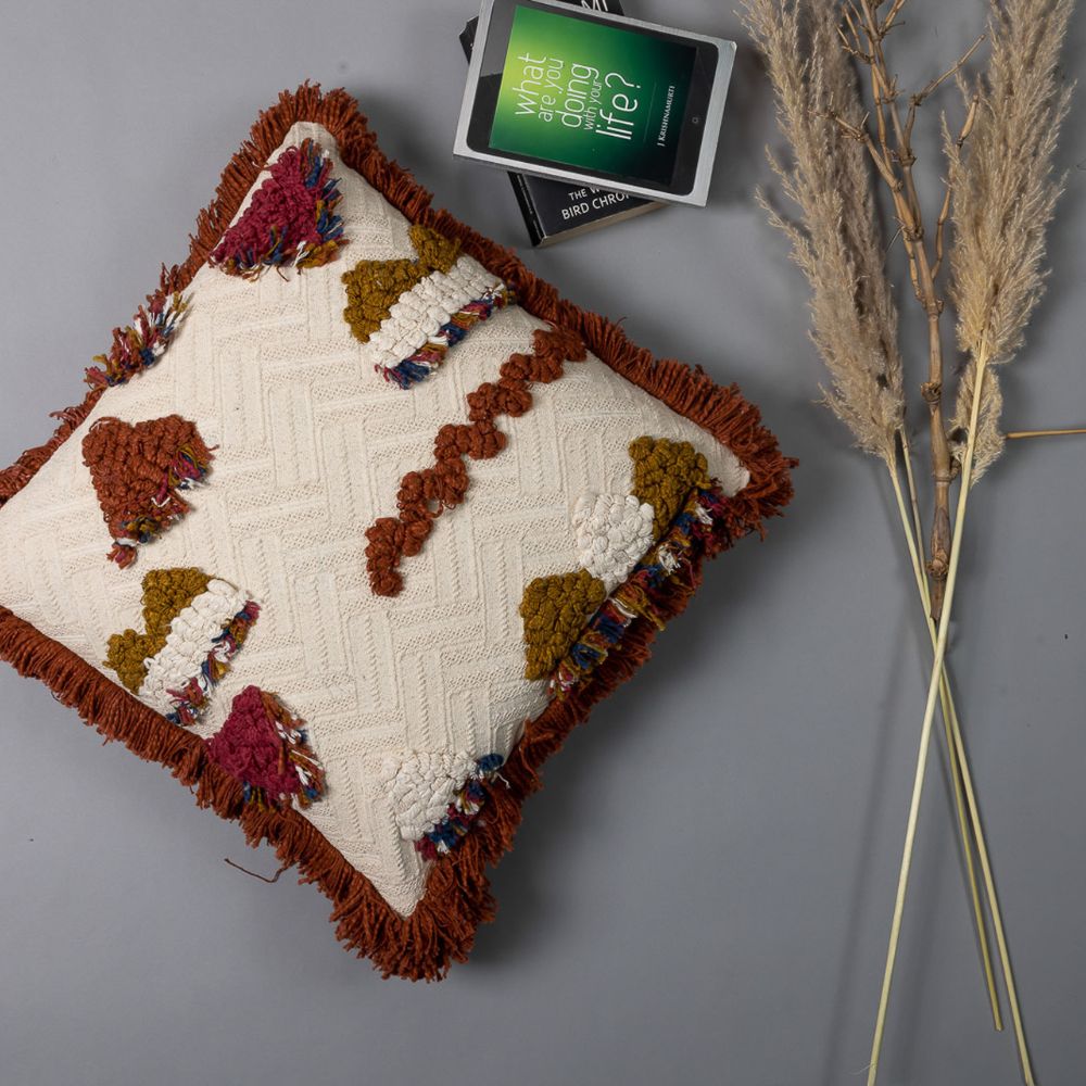 AVALON - Artful Embroidered Pillow Cover