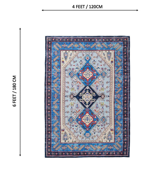 Azure Nomad Heritage rug - back view