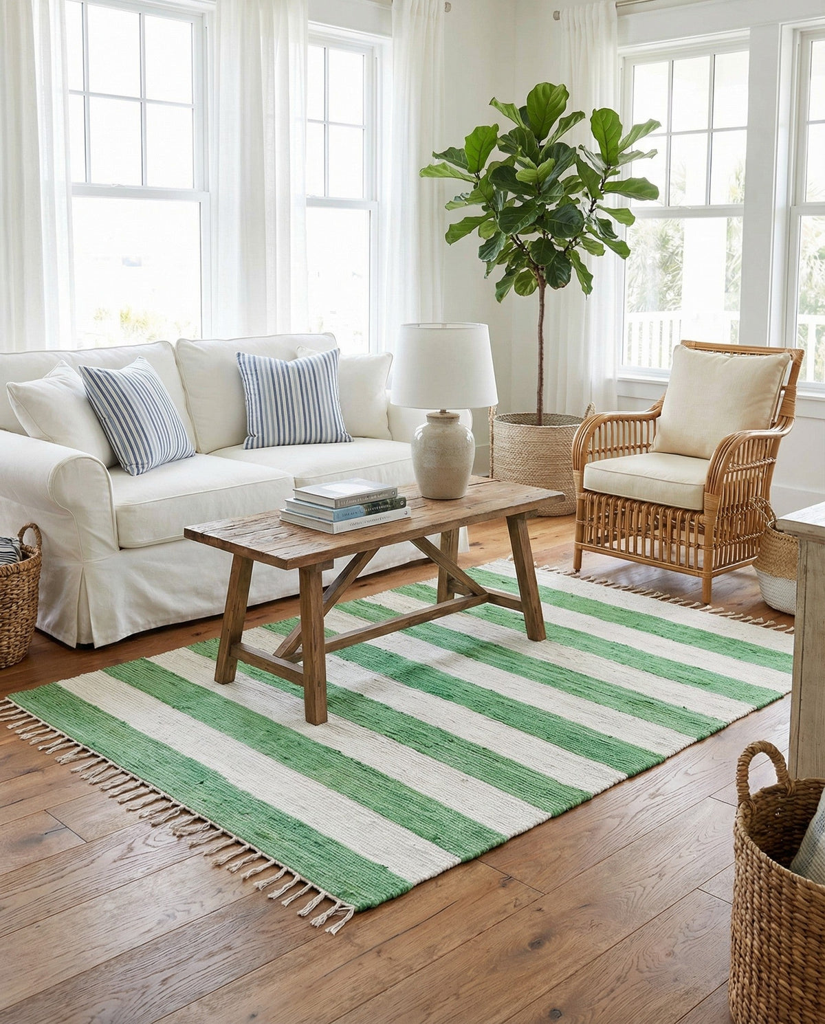 RR-COLOR|Green and Ivory