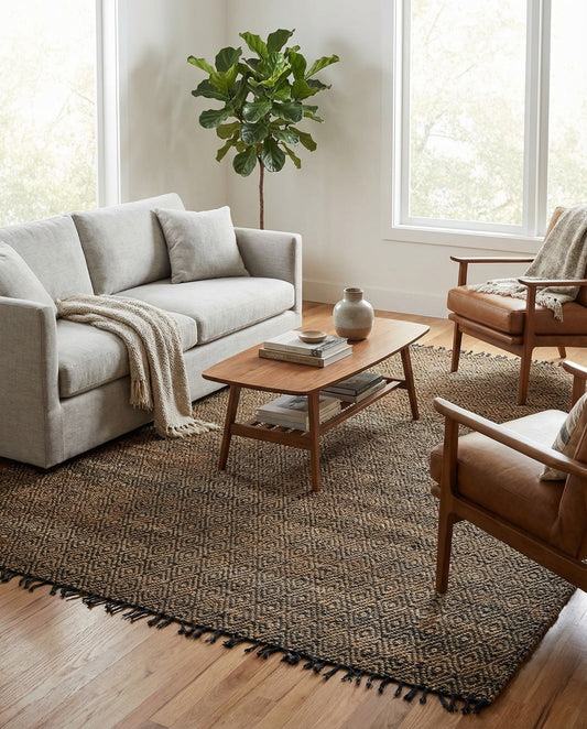 Hand Woven Braided Jute Rug