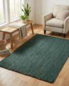 Braided Jute Hand-Braided Oval Rug 100% Natural Fiber