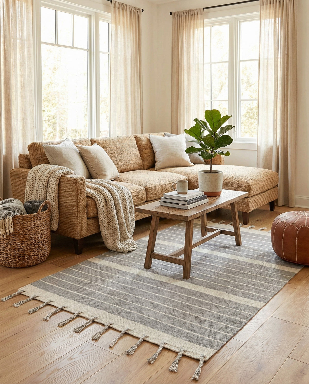 Hand Woven Chindi Cotton Rug