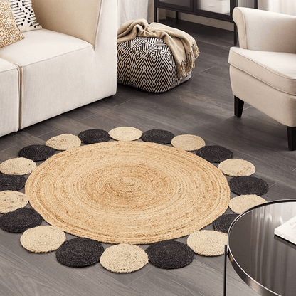 Birecik hand-braided jute area rug - main product view
