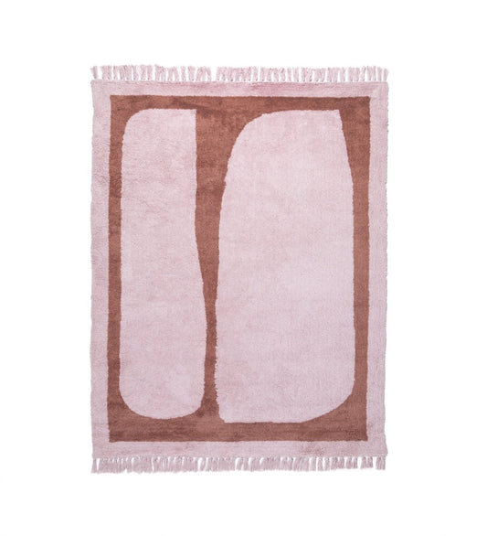 Blush Arch Tufted rug - texture close-up