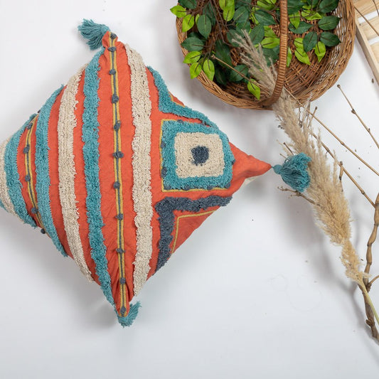 Bongil tufted cotton pillow cover - main product view