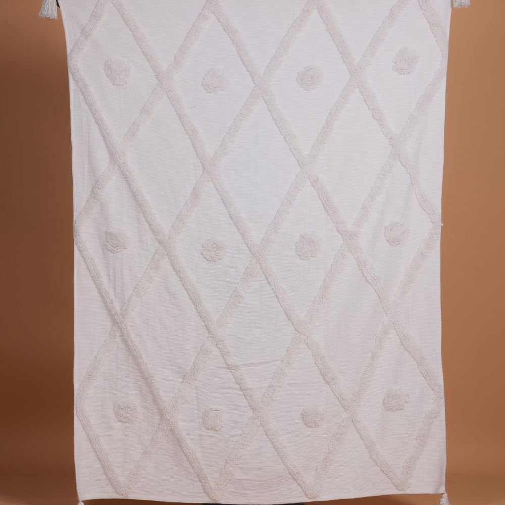 BURBUJA - Soft Tufted Throw Blanket