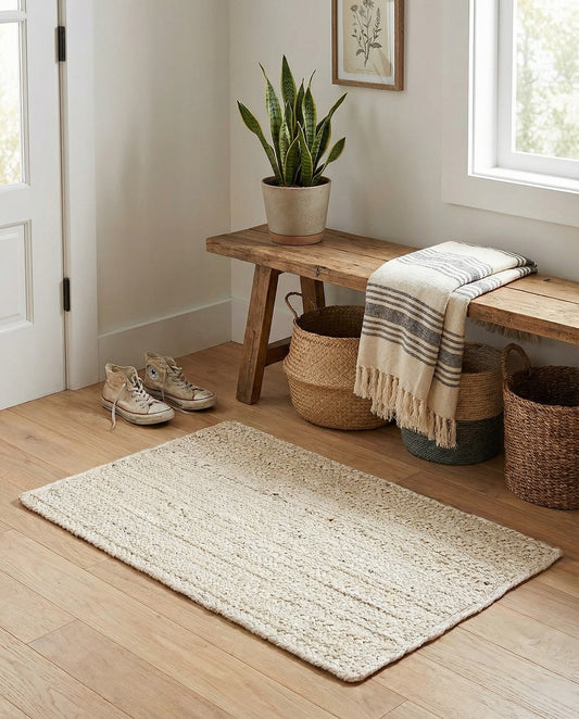 Handmade Braided Jute Rug
