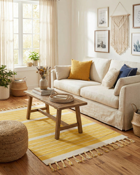 Hand Woven Chindi Cotton Rug