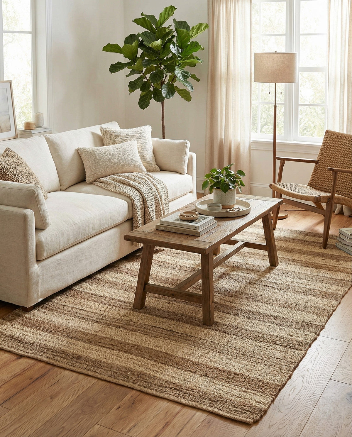 Handmade Braided Jute Rug