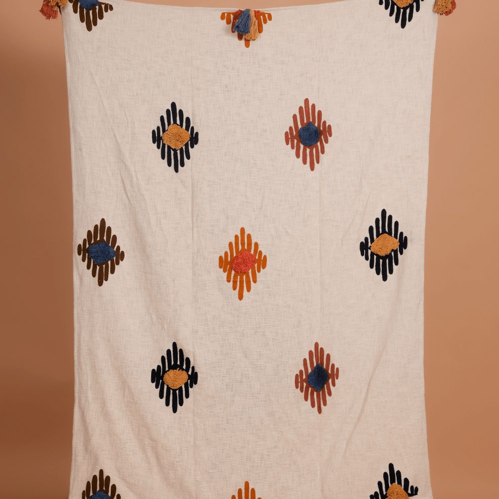 CHAOHANI - Cotton Embroidery Throw
