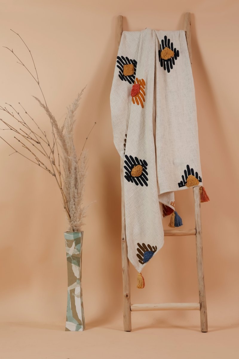 CHAOHANI - Cotton Embroidery Throw