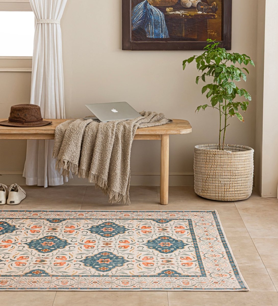 Coastal Blossom Heritage rug - alternate angle