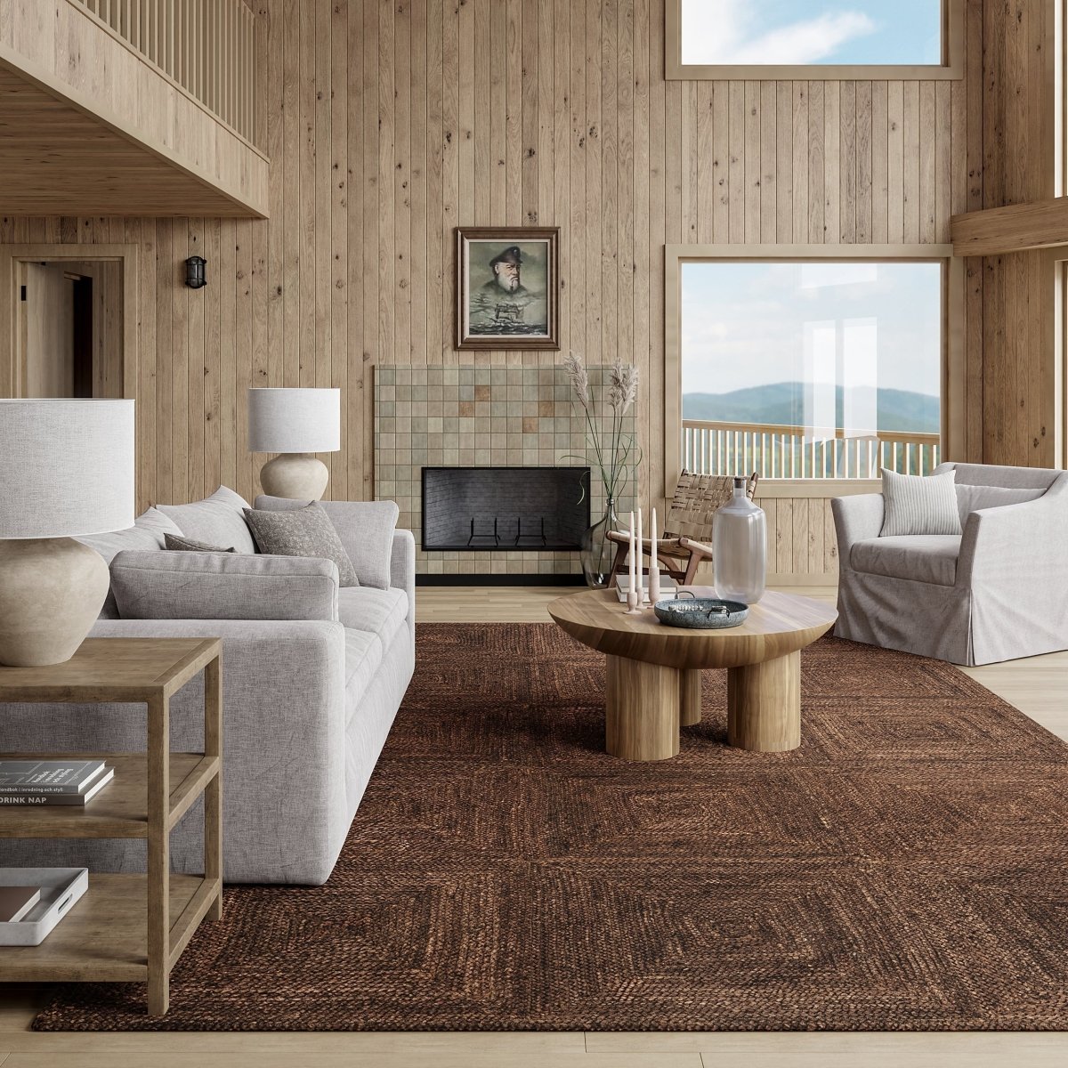 COCOA BRAIDED RUG