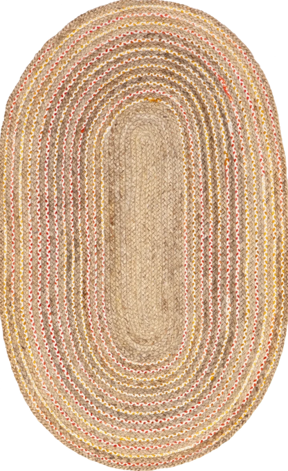Colora hand-braided jute area rug - main product view