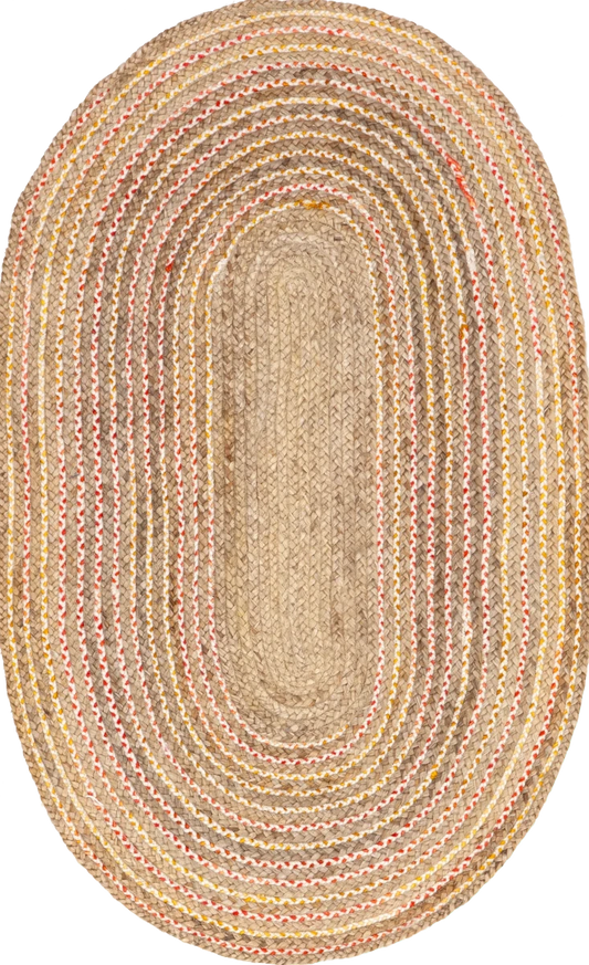 COLORA OVAL BRAIDED RUG