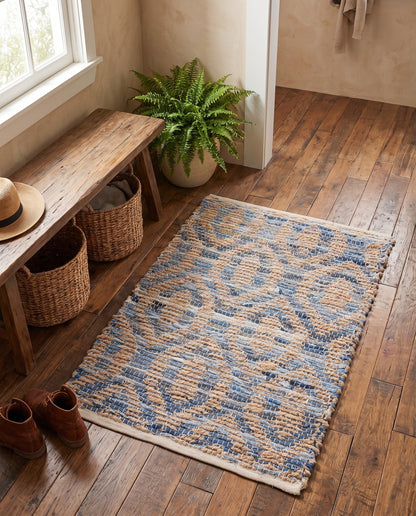 White Chindi Jute Rug