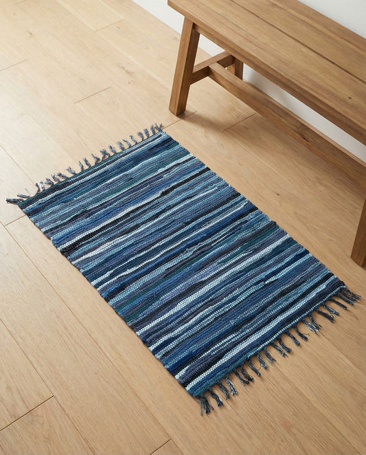 Hand Woven Chindi Cotton Rug
