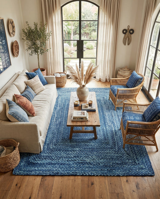 Handmade Braided Chindi Rug